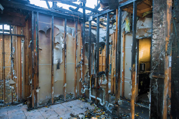 Professional Fire Damage Removal technician working in Audubon, NJ